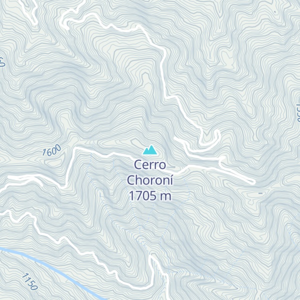 Map of Cerro Choroní