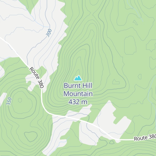 Map of Burnt Hill Mountain