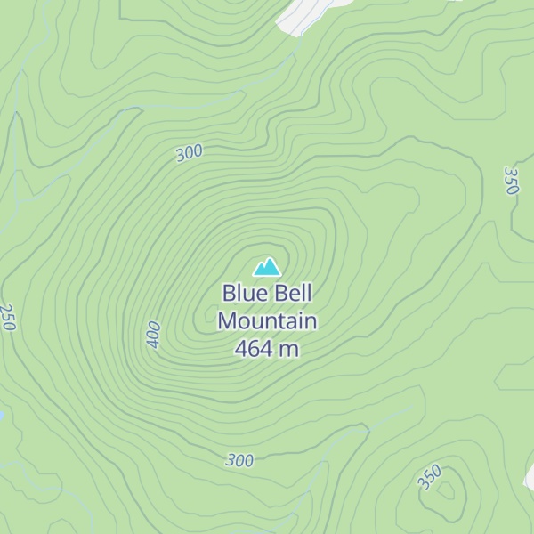 Map of Blue Bell Mountain