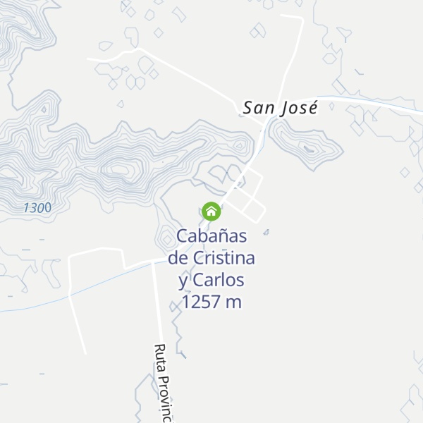 Map of Cabañas de Cristina y Carlos