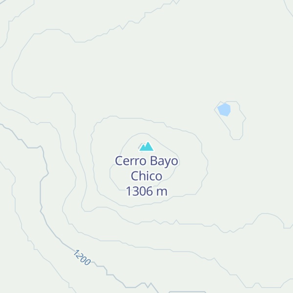 Map of Cerro Bayo Chico