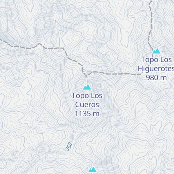 Map of Topo Los Cueros