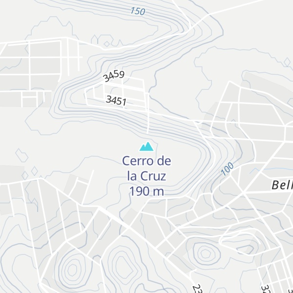 Map of Cerro de la Cruz