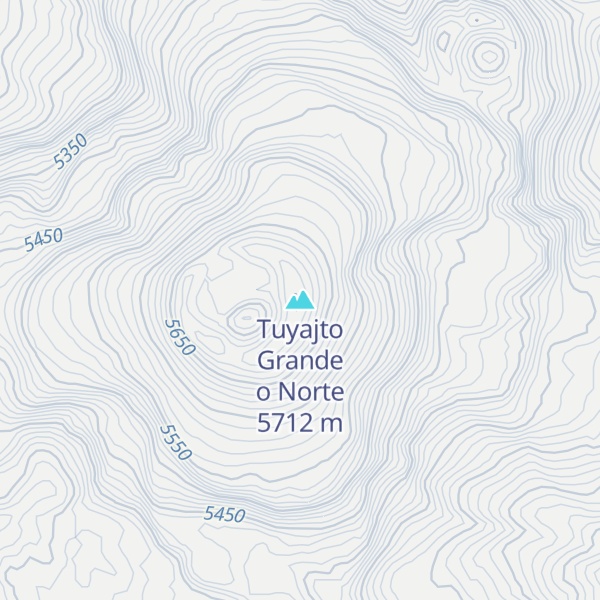 Map of Tuyajto Grande o Norte