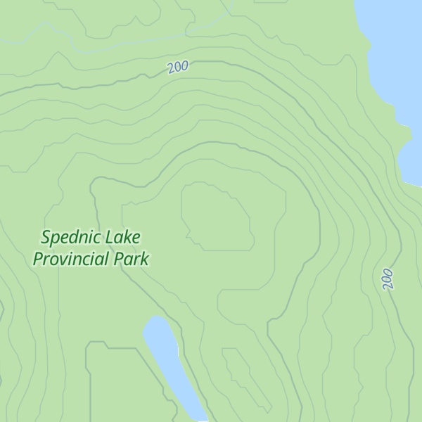 Map of Parker Lake Ridge