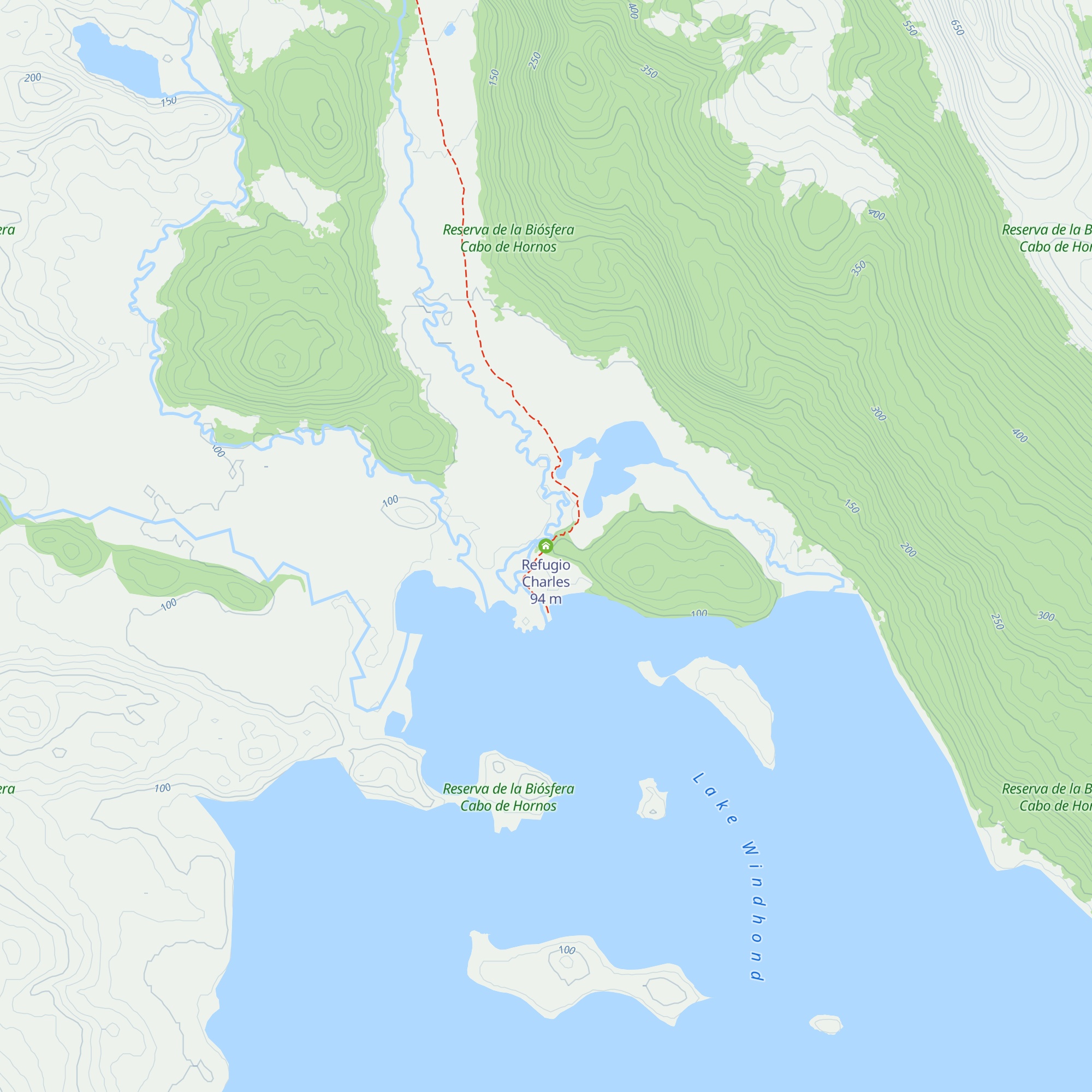 Refugio Charles map