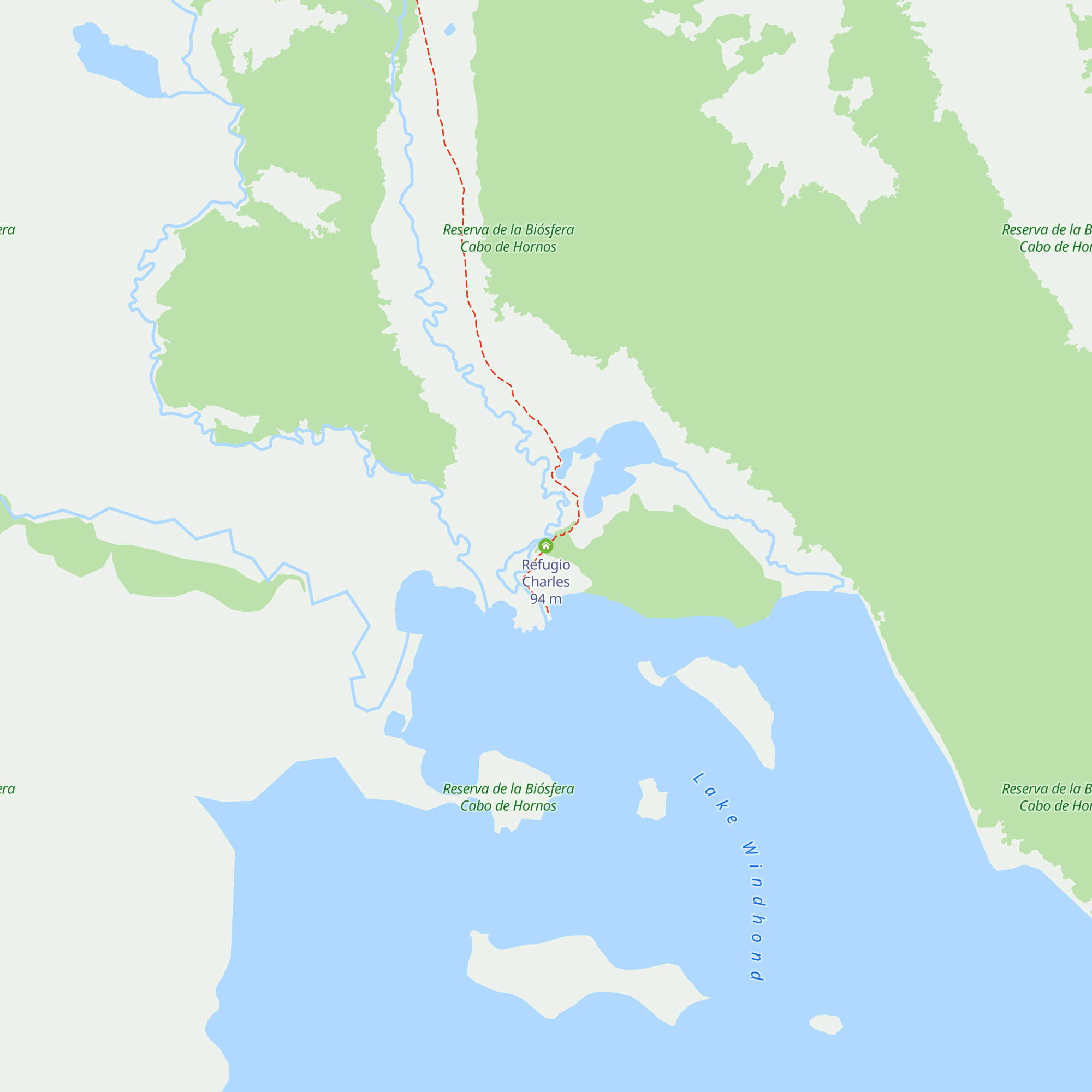 Refugio Charles map