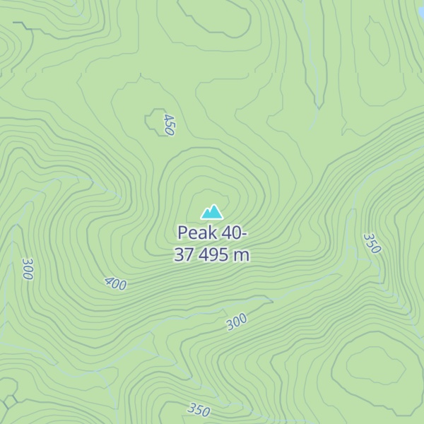 Map of Peak 40-37