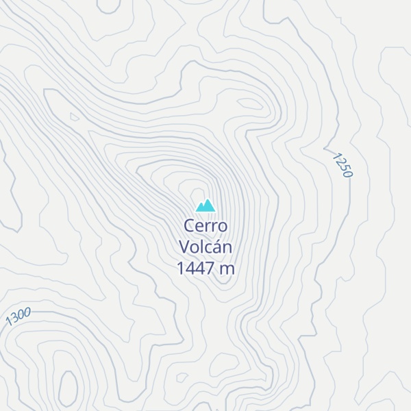 Map of Cerro Volcán