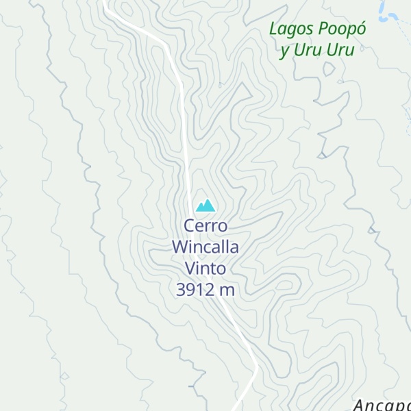 Map of Cerro Wincalla Vinto
