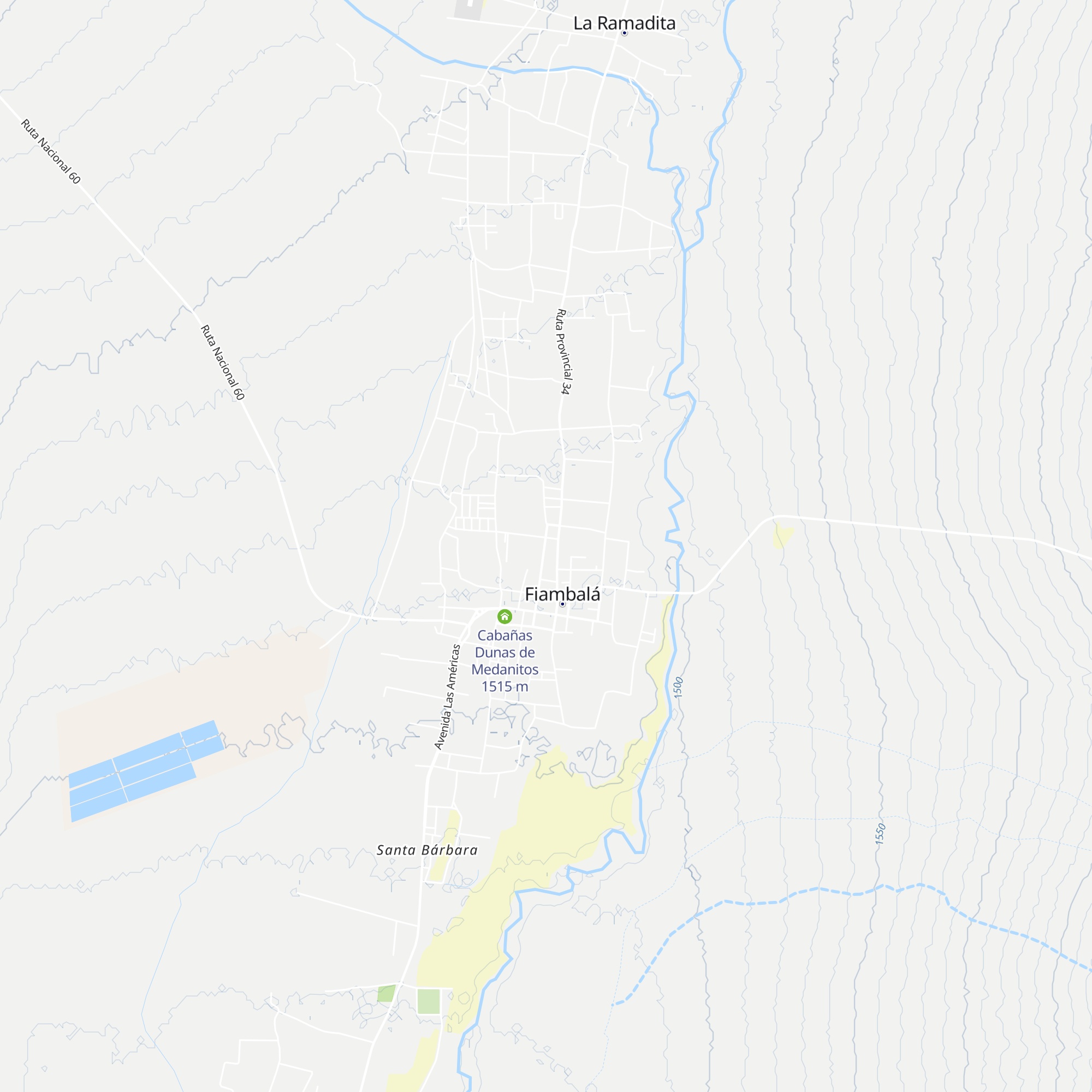 Cabañas Lunita map