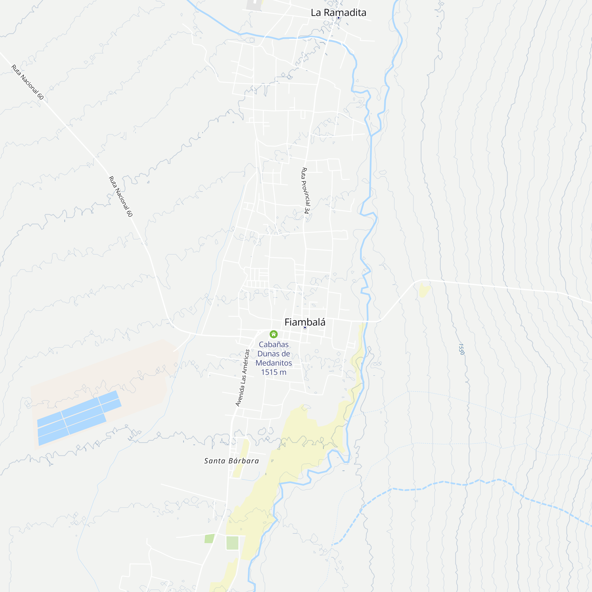 Cabañas Lunita map