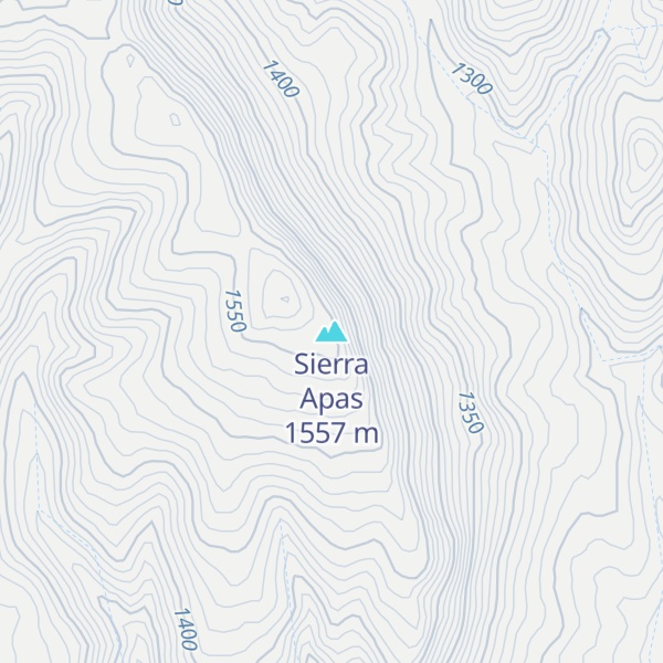 Map of Sierra Apas