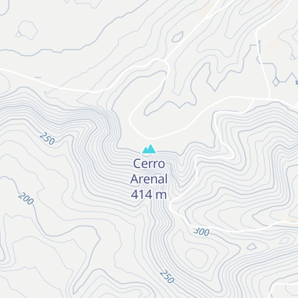 Map of Cerro Arenal