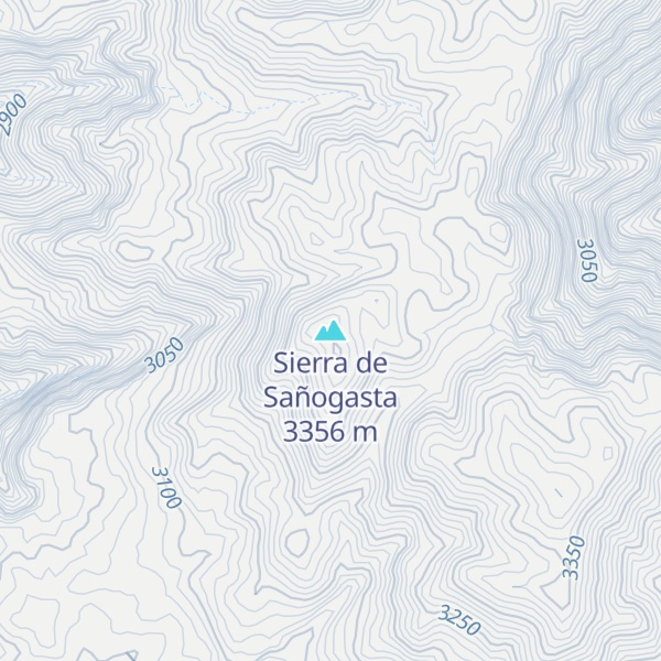 Map of Sierra de Sañogasta