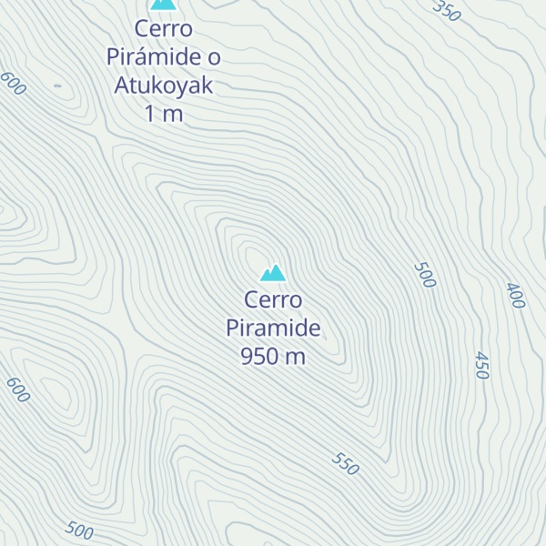 Map of Cerro Piramide
