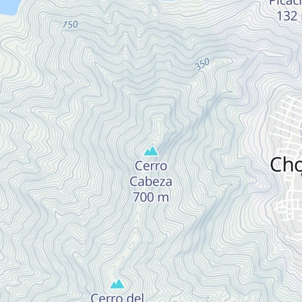 Map of Cerro Cabeza