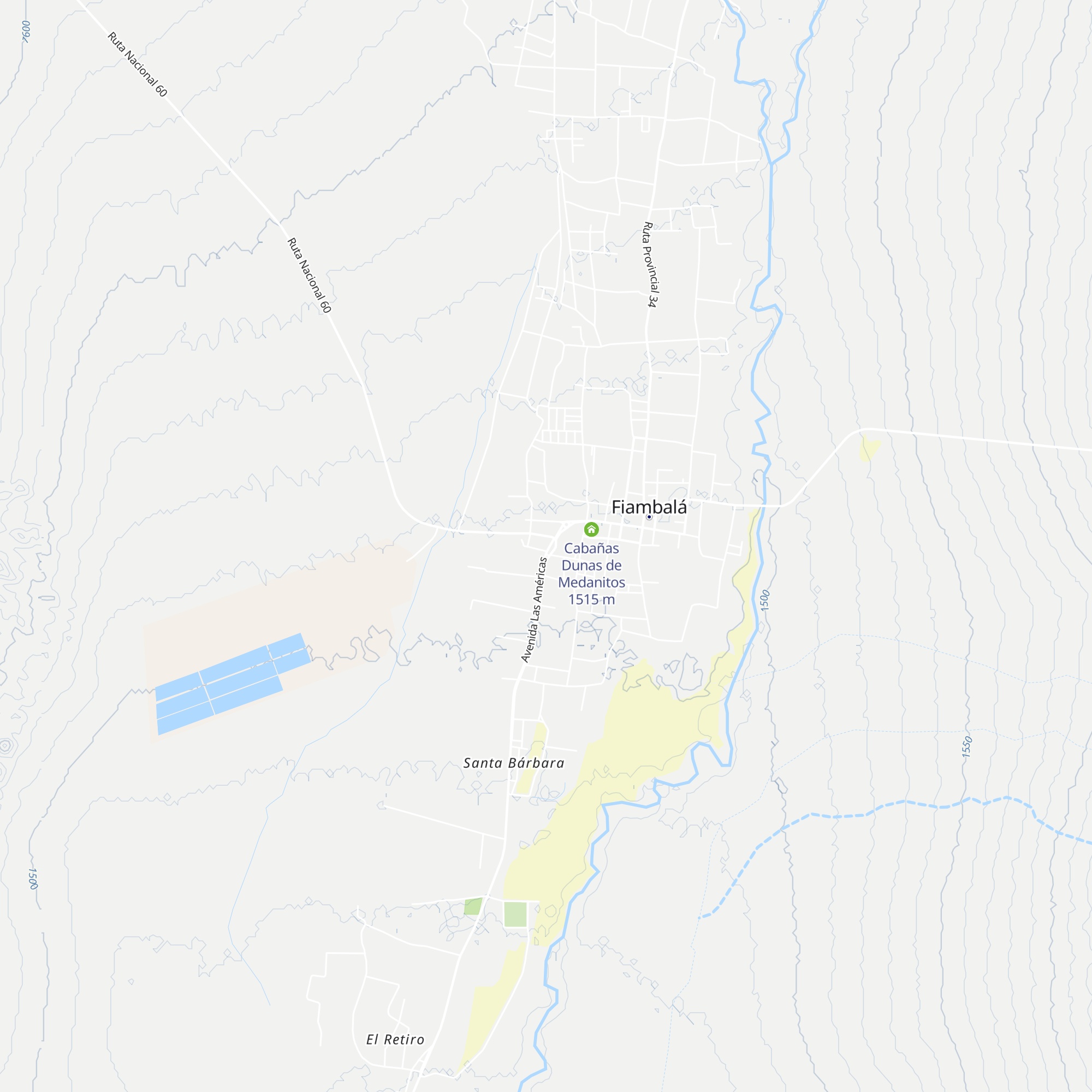Cabañas Tunay map