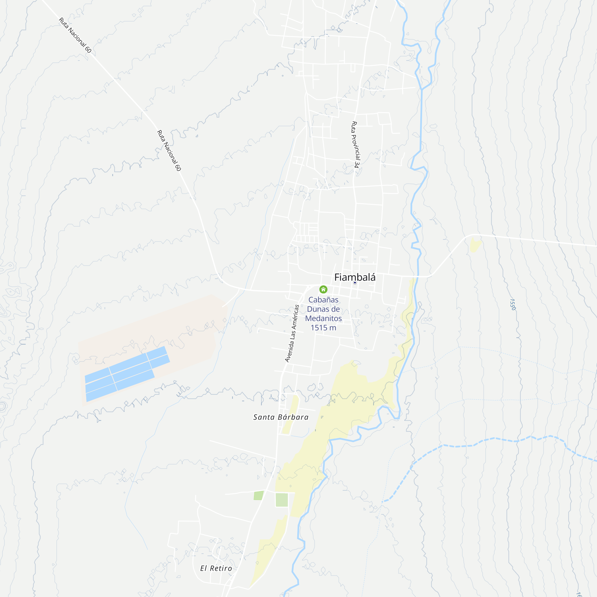 Cabañas Tunay map