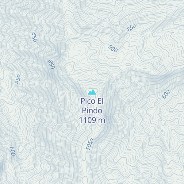 Map of Pico El Pindo