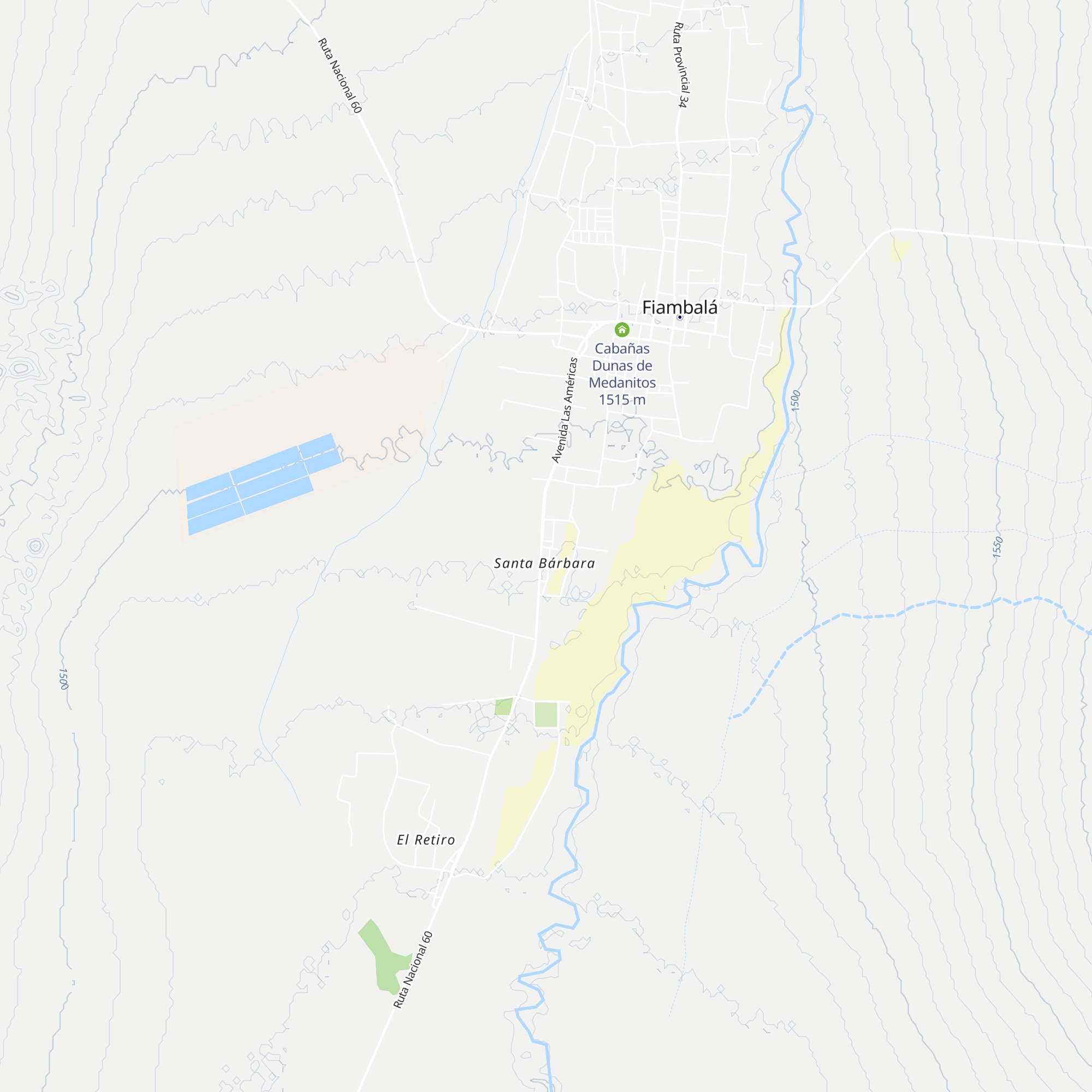 Cabañas Maximiliano map