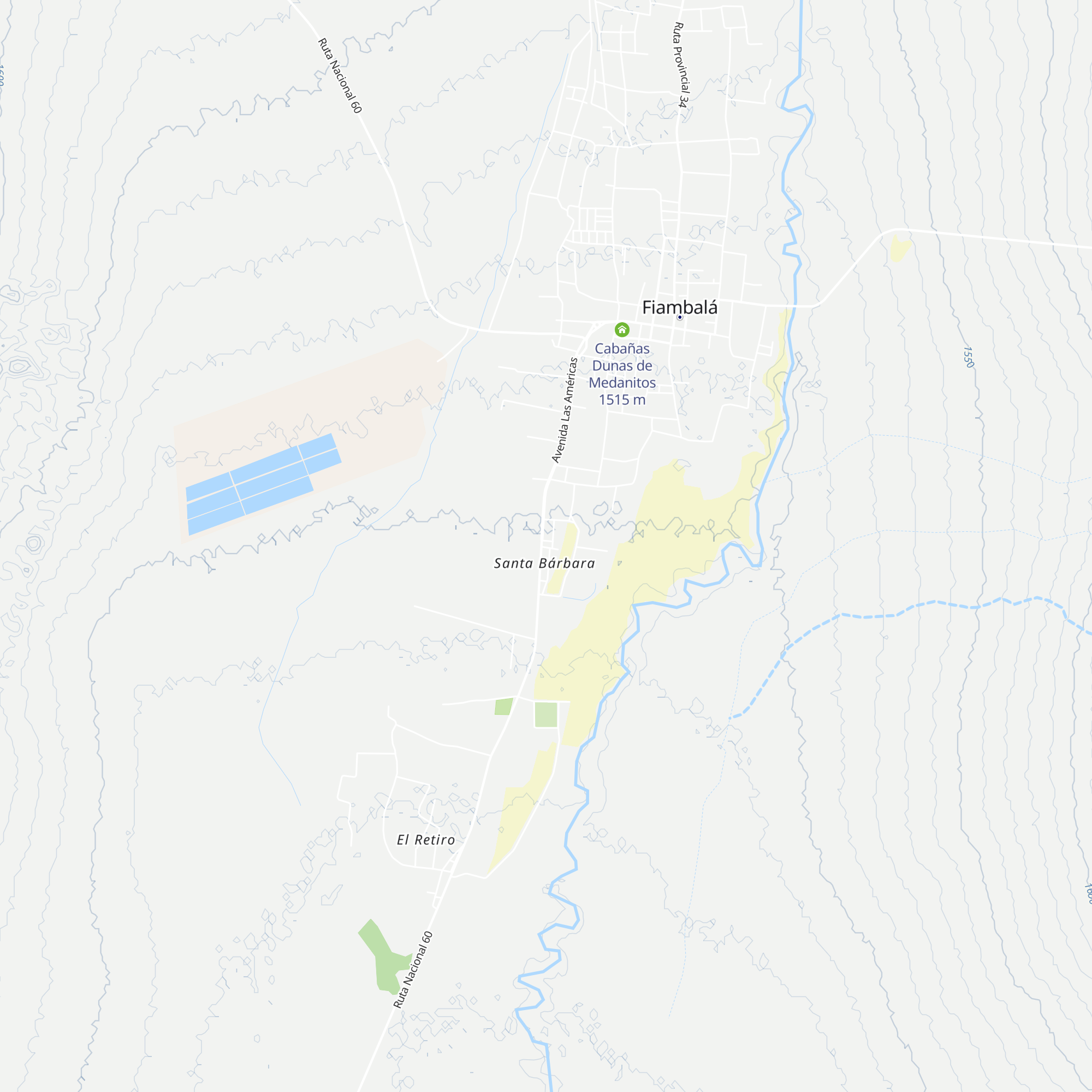 Cabañas Maximiliano map