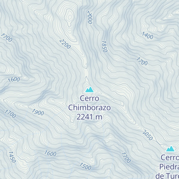 Map of Cerro Chimborazo
