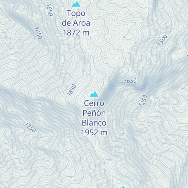 Map of Cerro Peñón Blanco