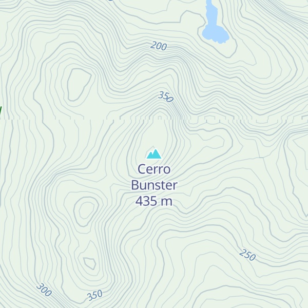 Map of Cerro Bunster