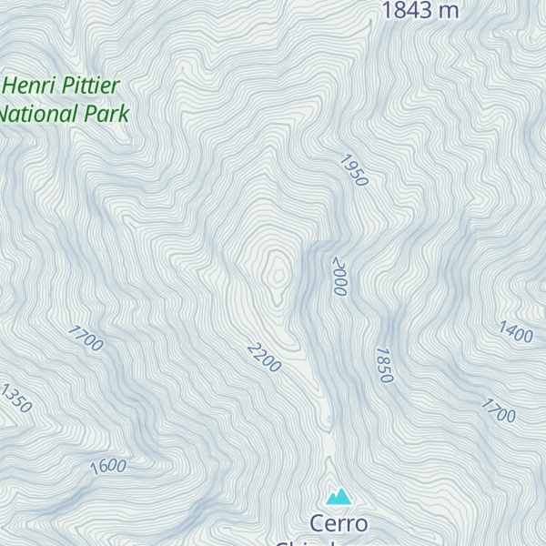 Map of Pico La Mesa