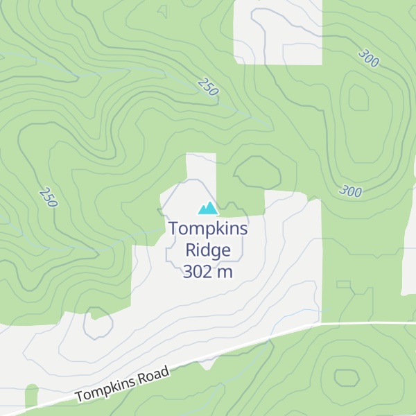 Map of Tompkins Ridge