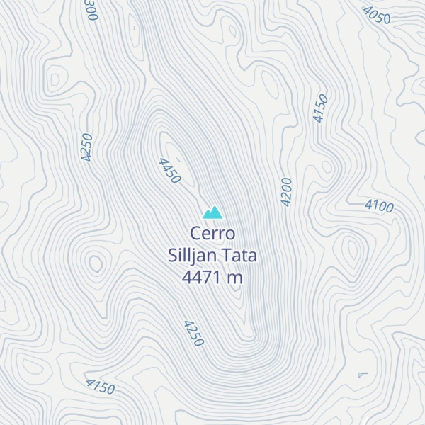 Map of Cerro Silljan Tata