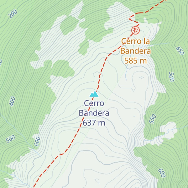 Map of Cerro Bandera