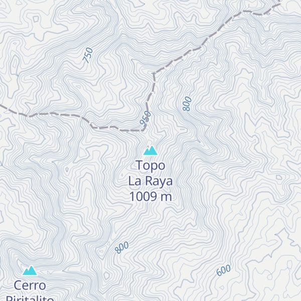 Map of Topo La Raya