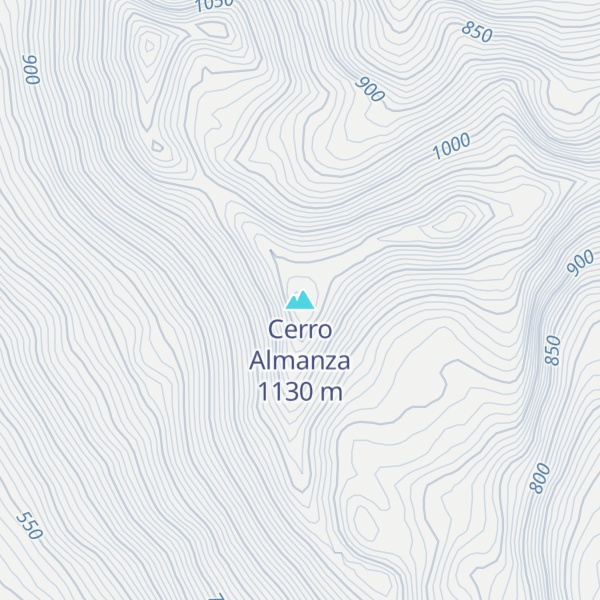 Map of Cerro Almanza