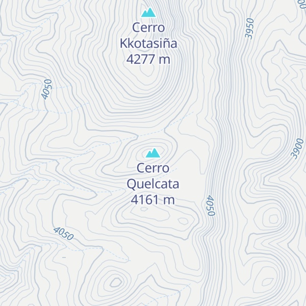Map of Cerro Quelcata