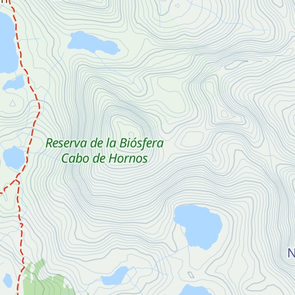Map of Picacho Diente de Navarino
