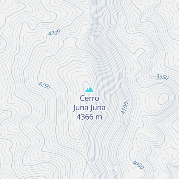 Map of Cerro Juna Juna