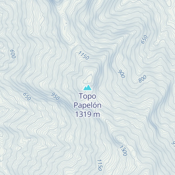 Map of Topo Papelón