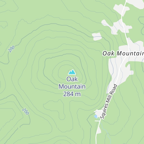 Map of Oak Mountain