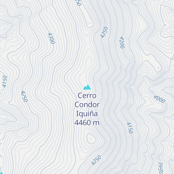 Map of Cerro Condor Iquiña