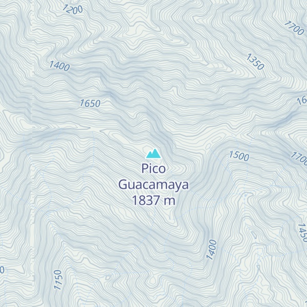 Map of Pico Guacamaya