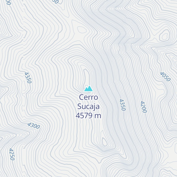 Map of Cerro Sucaja
