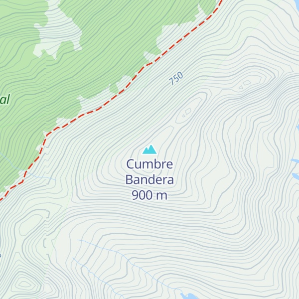 Map of Cumbre Bandera