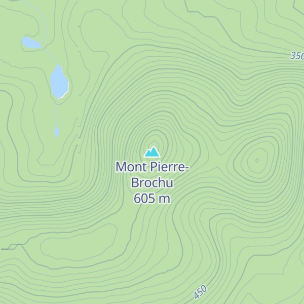 Map of Mont Pierre-Brochu