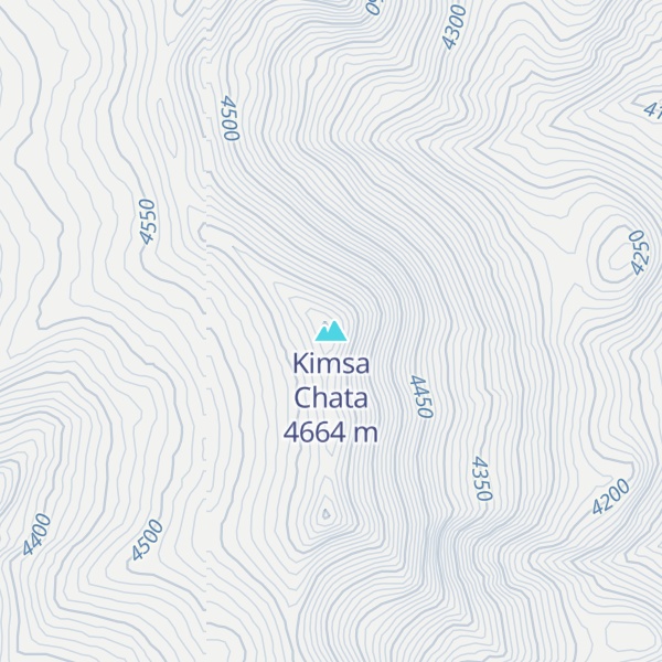 Map of Kimsa Chata