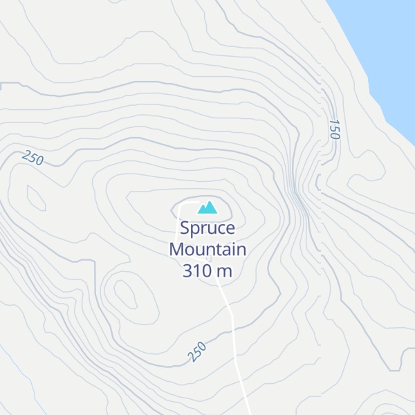 Map of Spruce Mountain