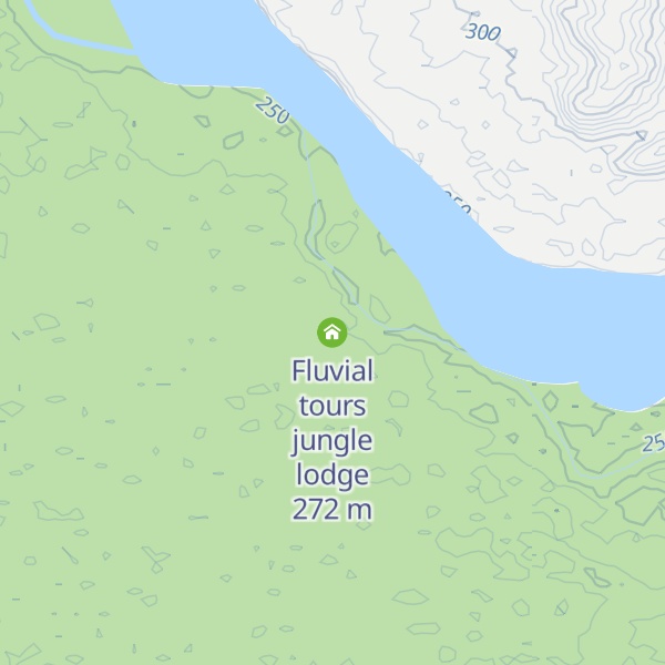 Map of Fluvial tours jungle lodge
