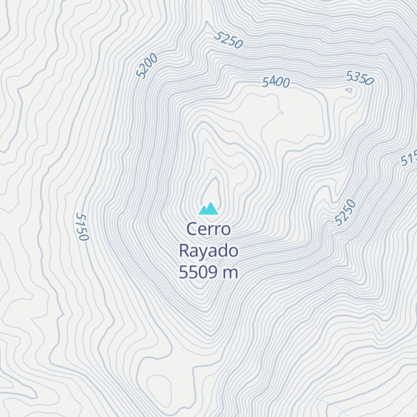 Map of Cerro Rayado