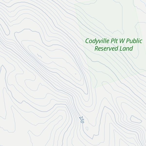 Map of Tomah Mountain